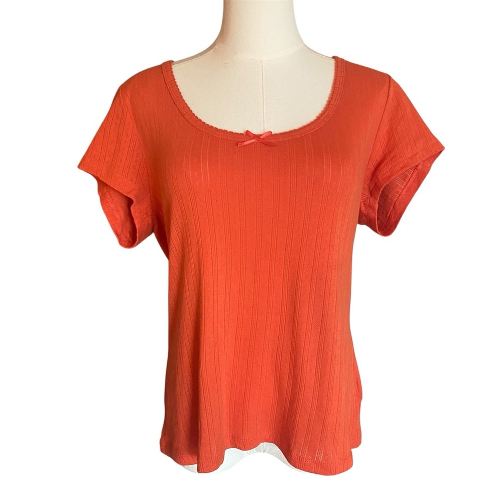 Old Navy Pointelle Bow Top